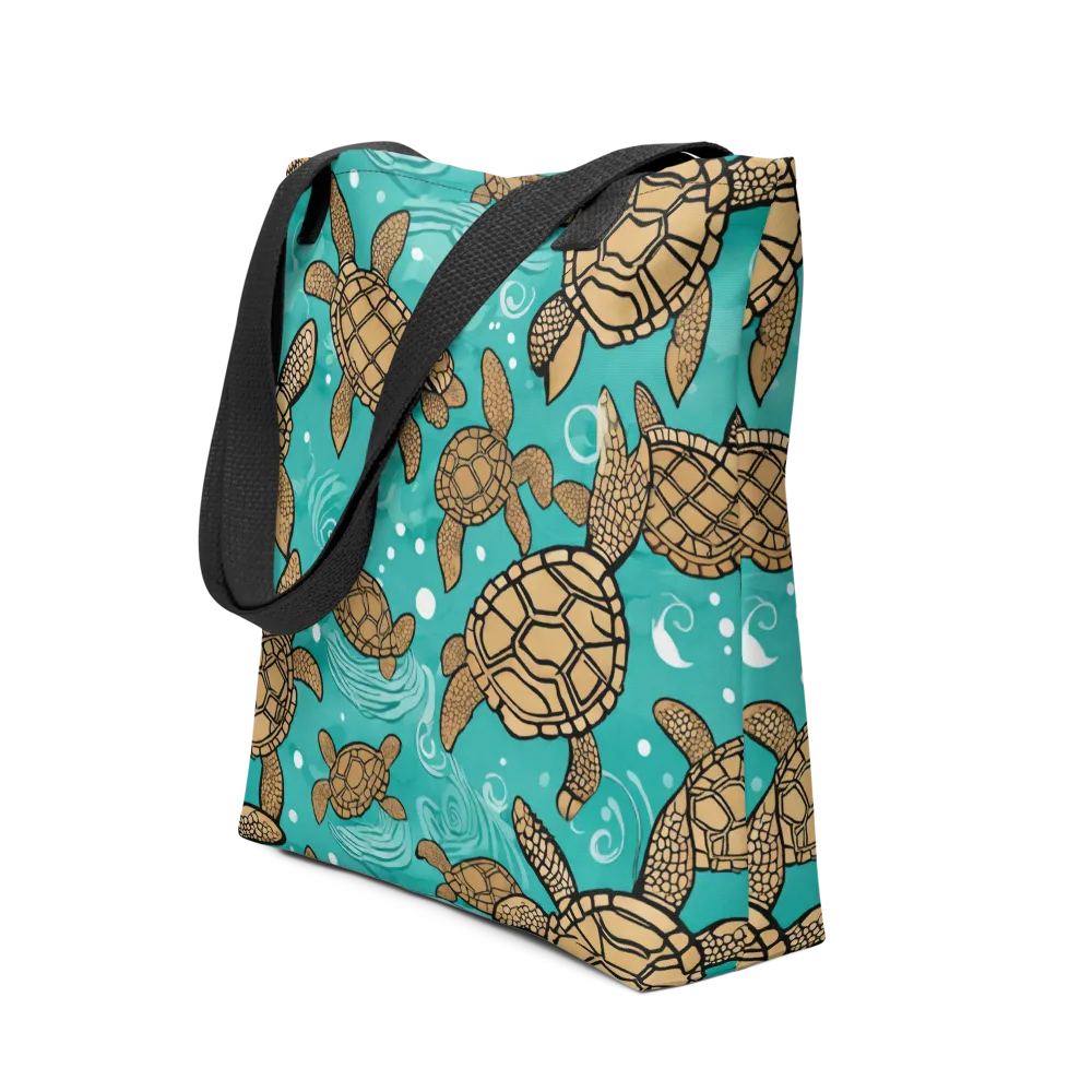 Turtle Tide on Tote Bag — Front