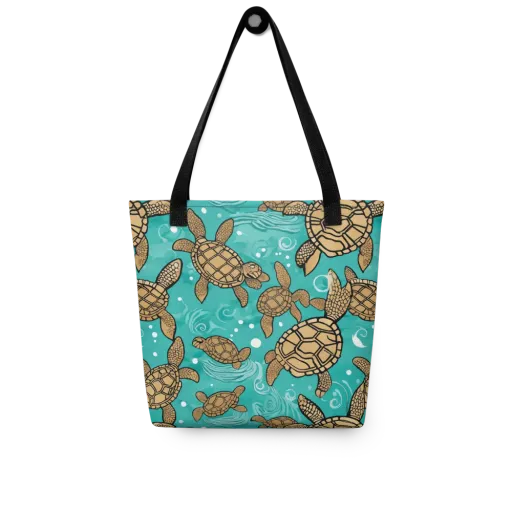 Turtle Tide on a Tote Bag