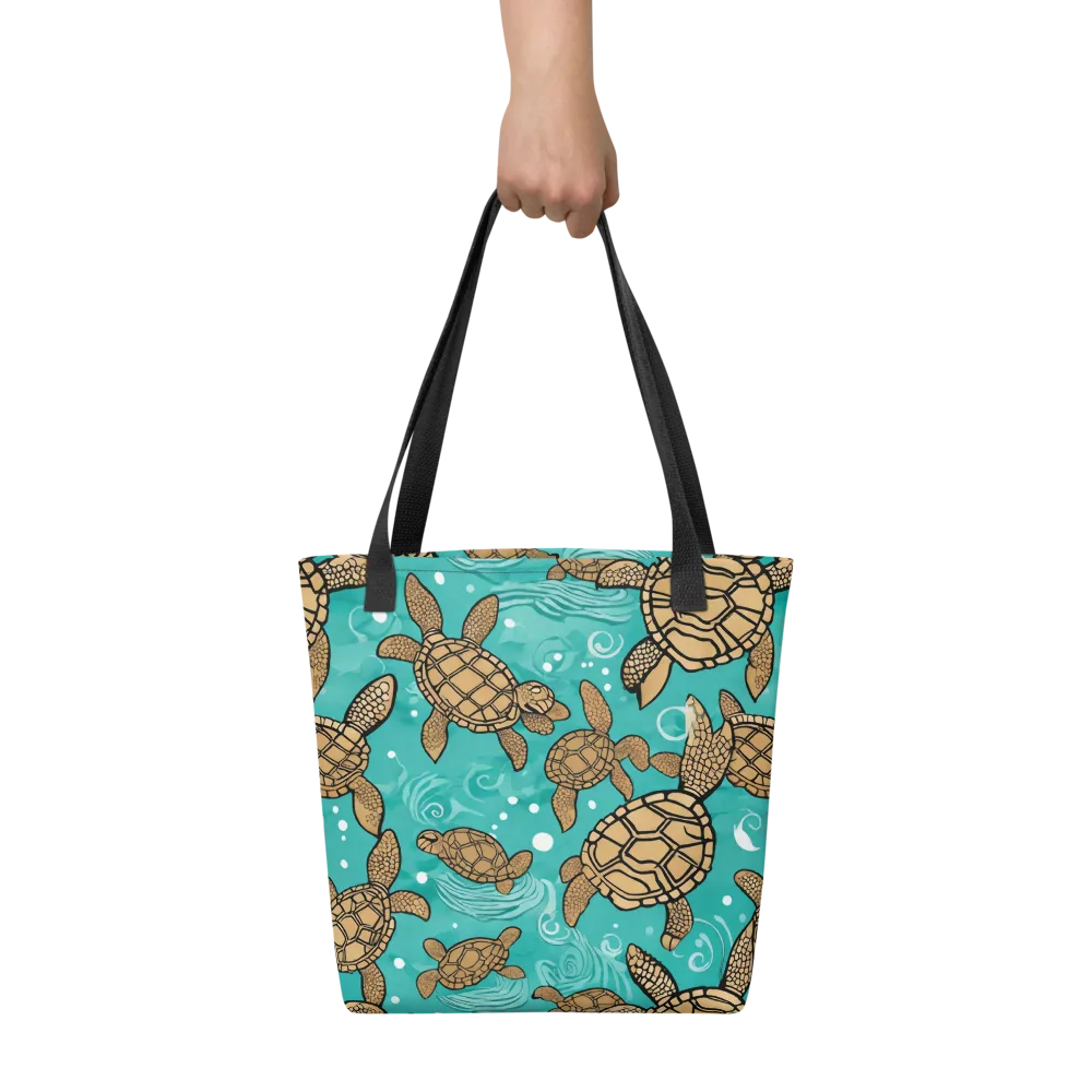 Turtle Tide on Tote Bag — Front