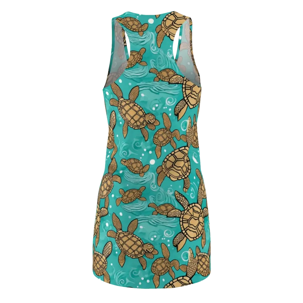 Turtle Tide on Racerback Dress — Back