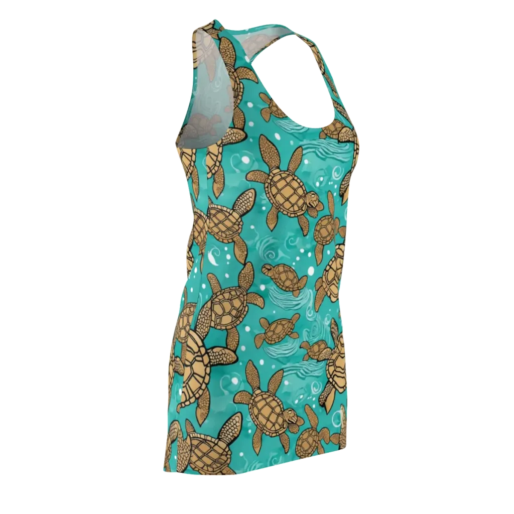 Turtle Tide on Racerback Dress — Front Side