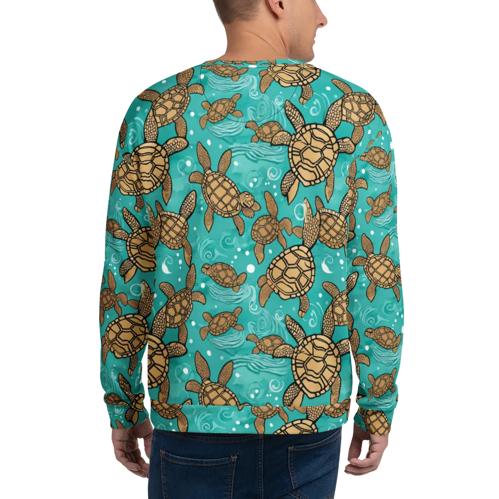 Turtle Tide on Sweatshirt — Back