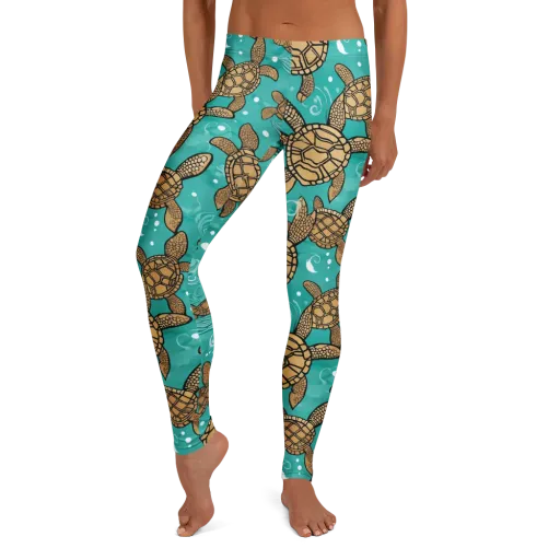 Turtle Tide on a Leggings