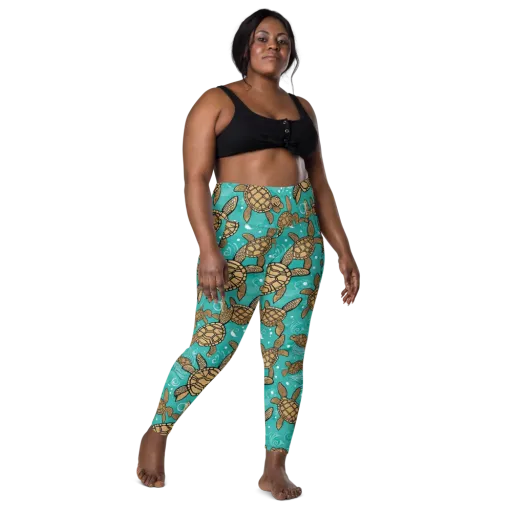 Turtle Tide on a Leggings with Pockets