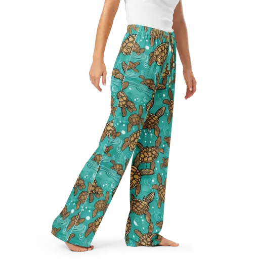 Turtle Tide on a Women's Pajama Pants