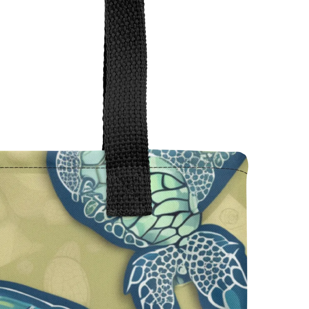 Sea Glass Tortoises on Tote Bag — Product details