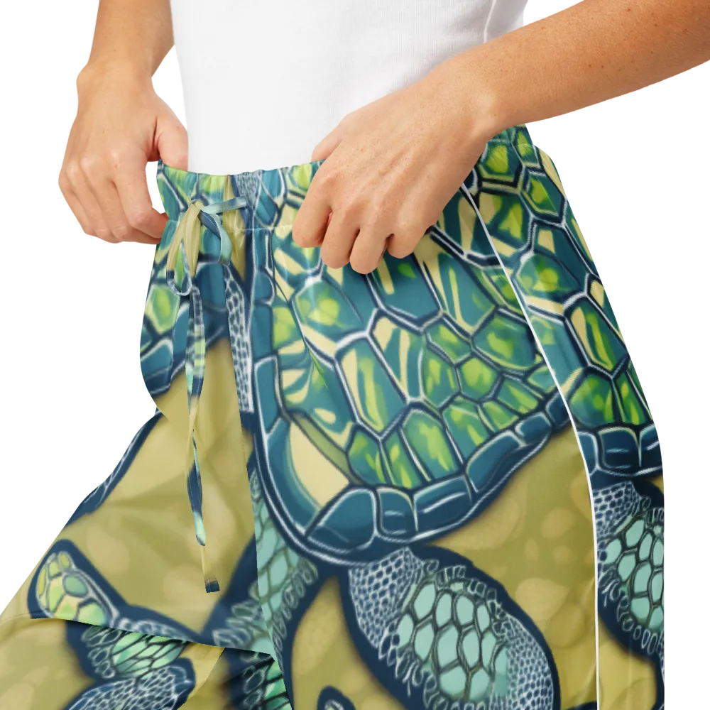 Sea Glass Tortoises on Women's Pajama Pants — Product details