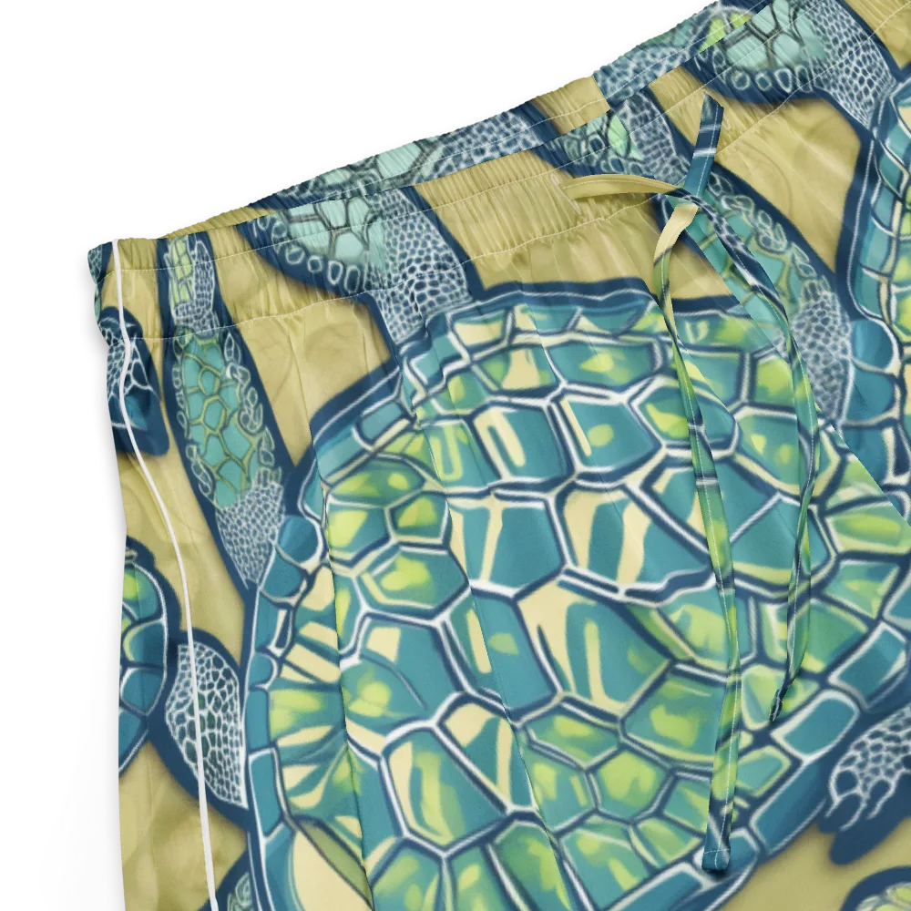 Sea Glass Tortoises on Women's Pajama Shorts — Product details