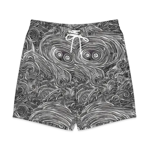 Ink Tide on a Men's Board Shorts