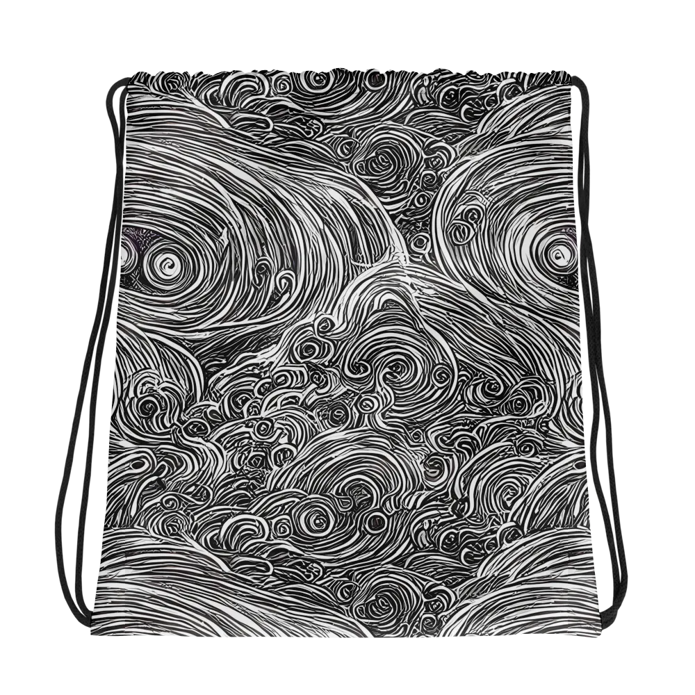 Ink Tide on Drawstring Bag — Photo