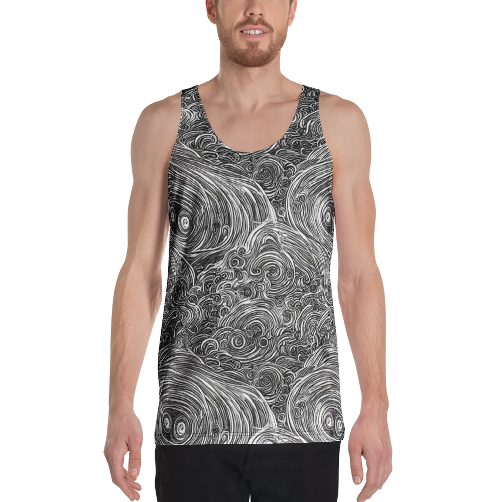 Ink Tide on Men's Tank Top — Front