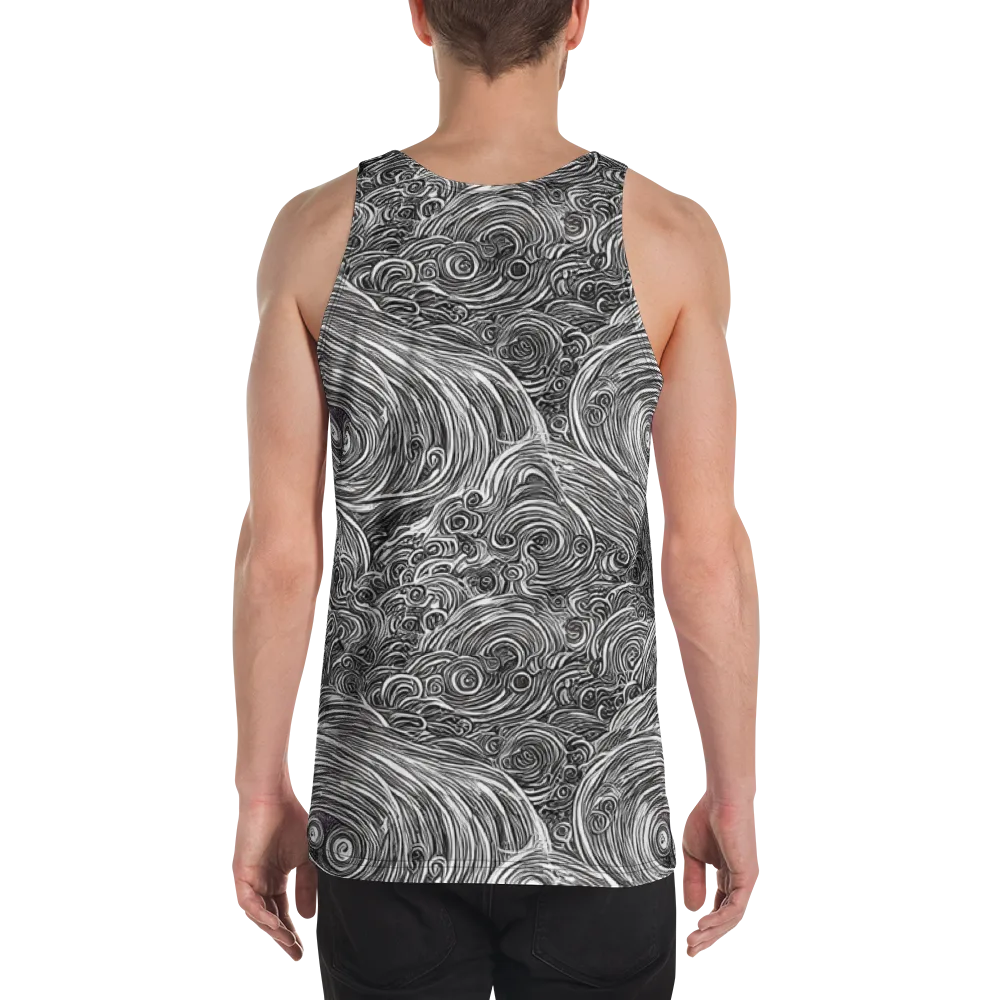 Ink Tide on Men's Tank Top — Back