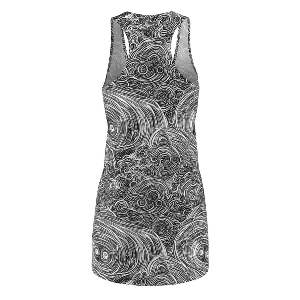 Ink Tide on Racerback Dress — Back