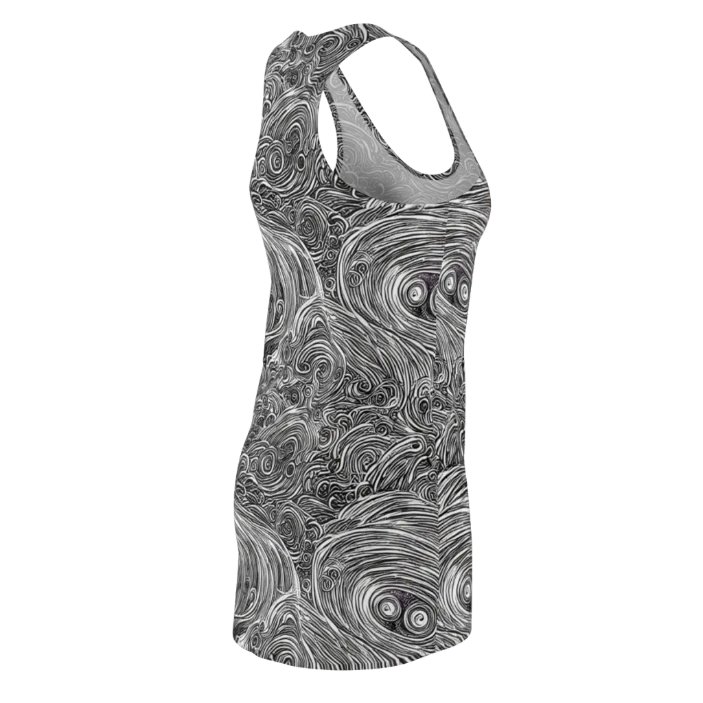 Ink Tide on Racerback Dress — Back Side