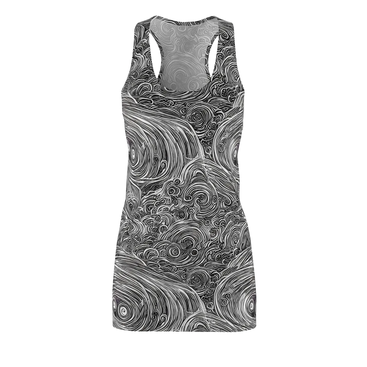 Ink Tide on Racerback Dress — Front