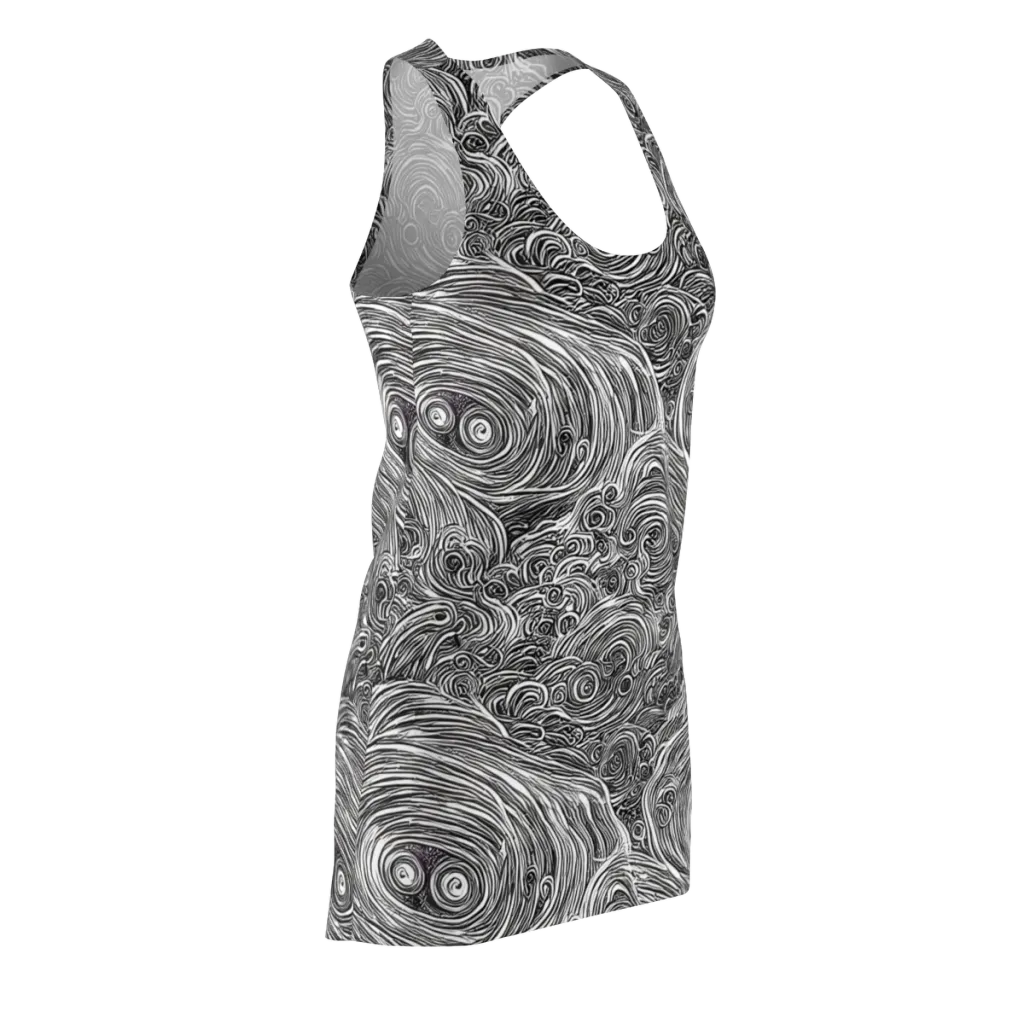 Ink Tide on Racerback Dress — Front Side