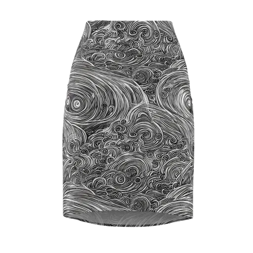 Ink Tide on a Pencil Skirt