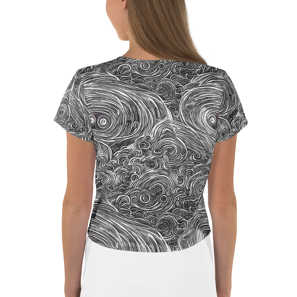 Ink Tide on Crop Tee — Back