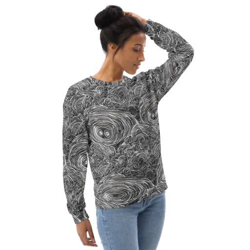 Ink Tide on a Sweatshirt