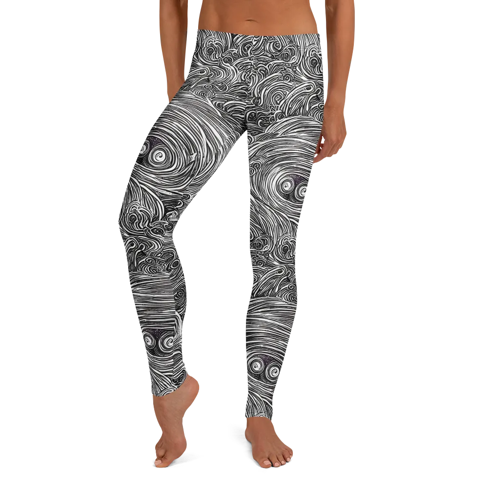 Ink Tide on Leggings — Front