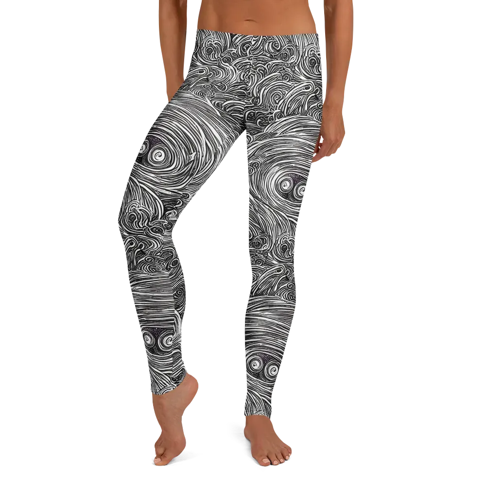 Ink Tide on Leggings — Front