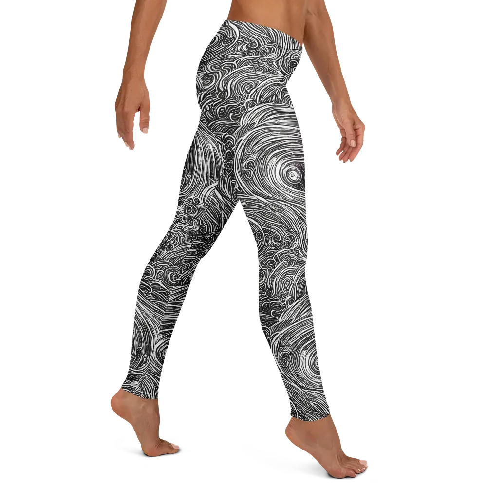 Ink Tide on Leggings — Right