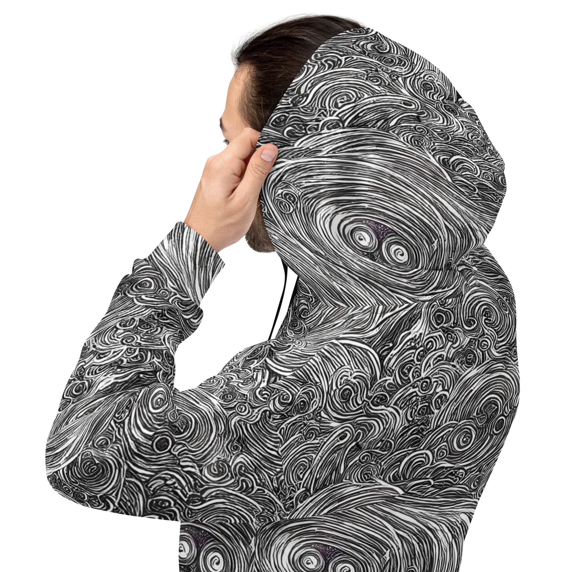 Ink Tide on Hoodie — Back
