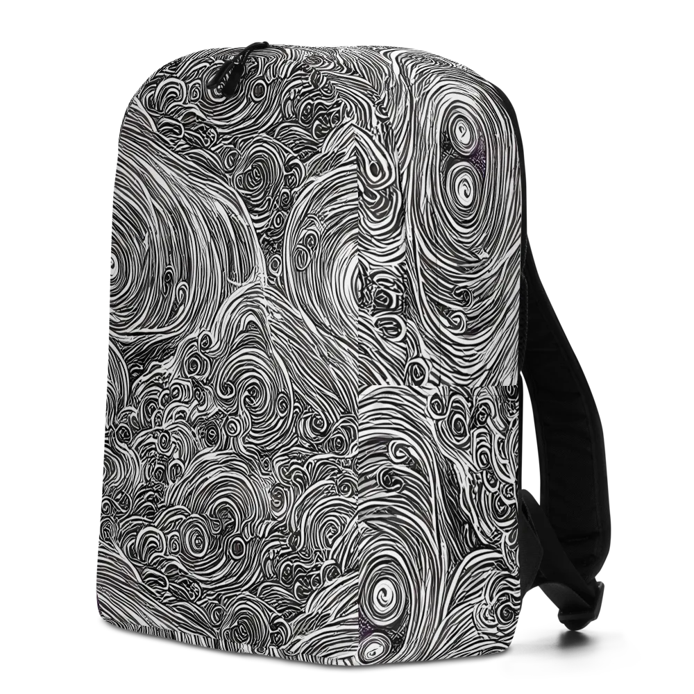 Ink Tide on Minimalist Backpack — Left