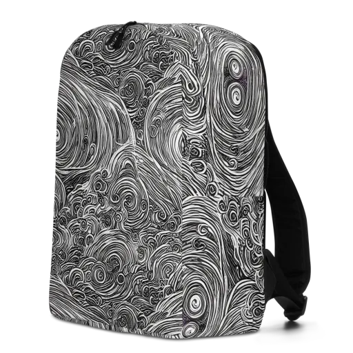 Ink Tide on a Minimalist Backpack