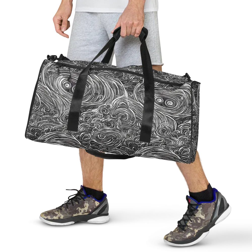 Ink Tide on Duffle Bag — Front