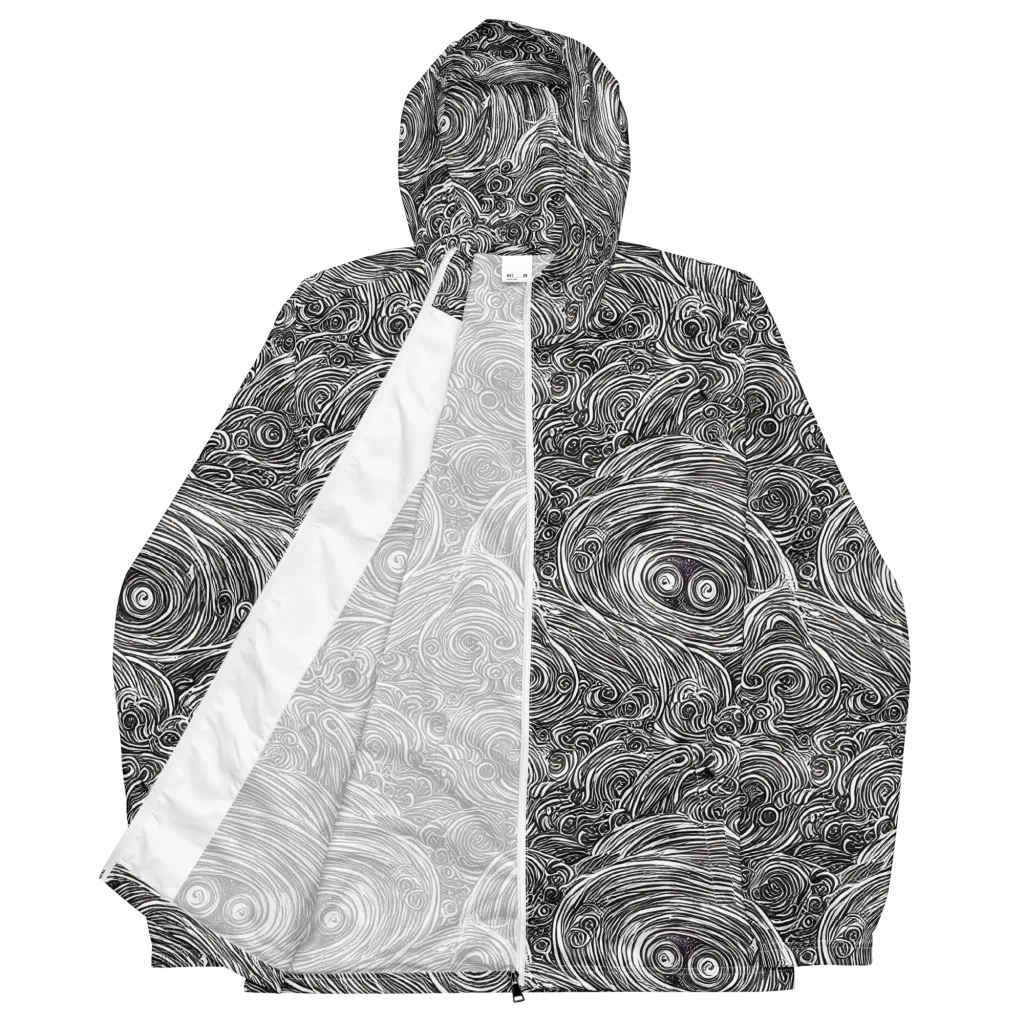 Ink Tide on Men's Windbreaker — Front