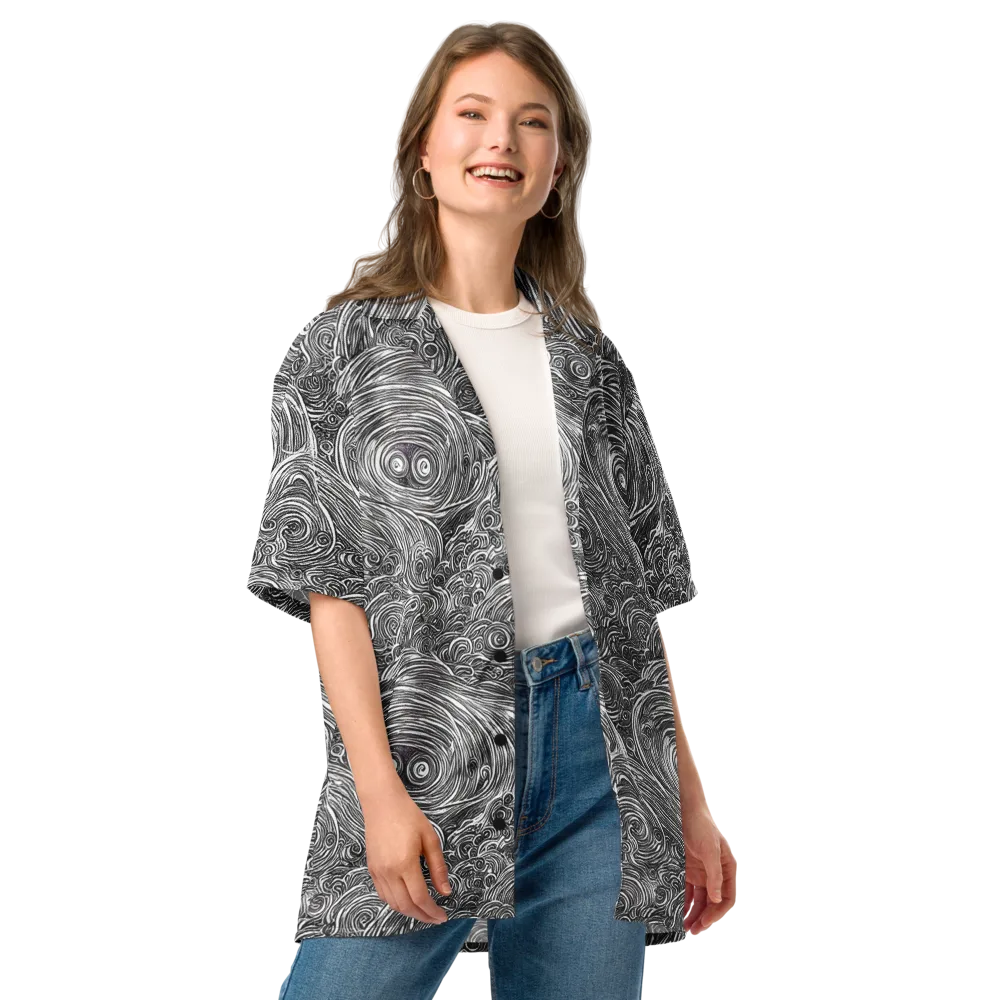 Ink Tide on Button Shirt — Front