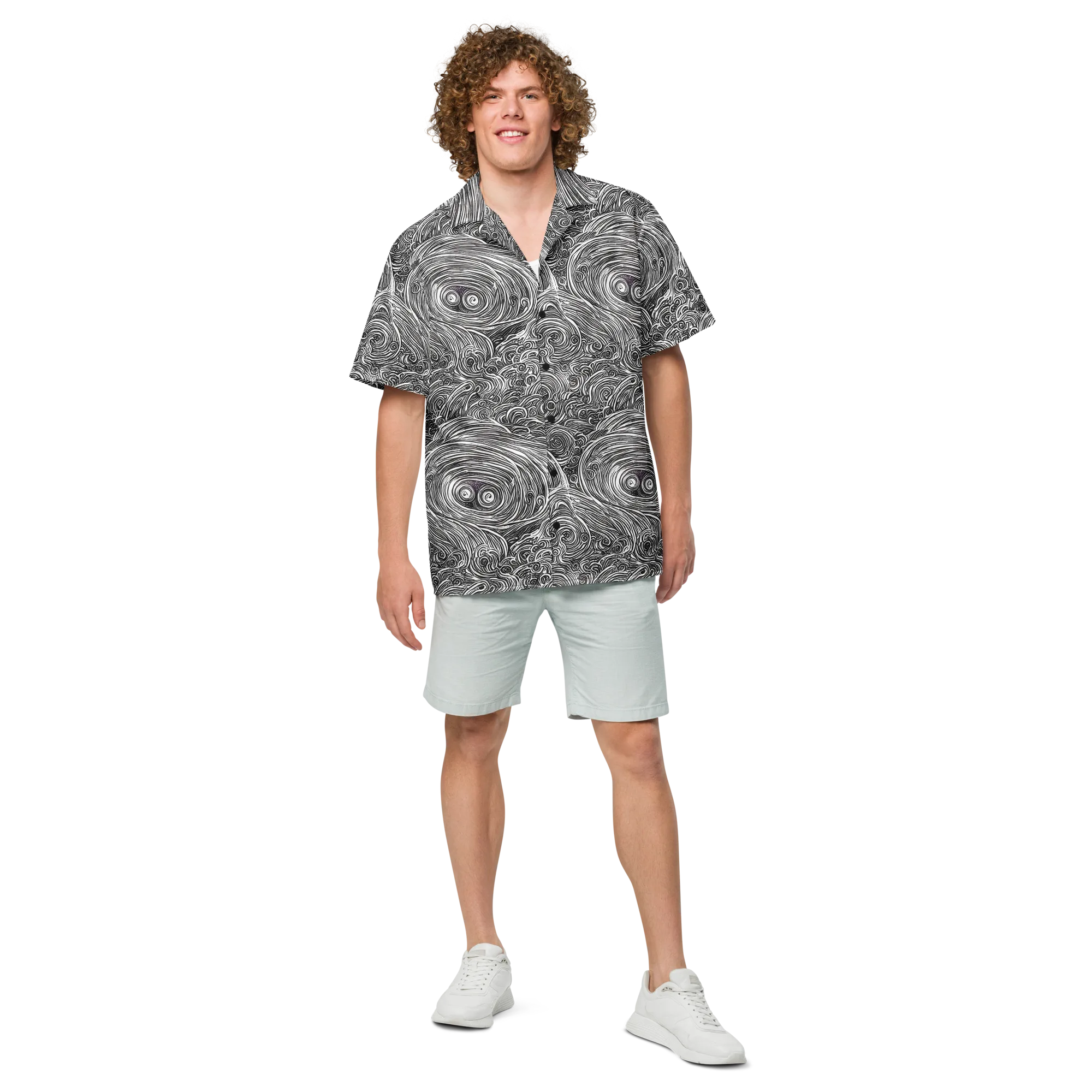 Ink Tide on Button Shirt — Front
