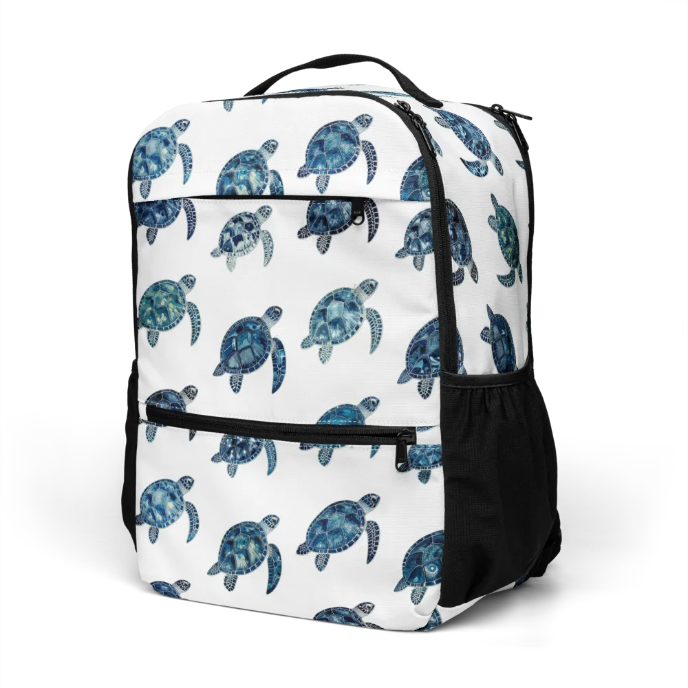 Midnight Tortoise on Utility Backpack — Left Front