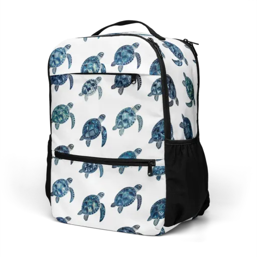 Midnight Tortoise on a Utility Backpack
