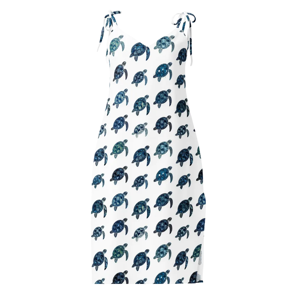 Midnight Tortoise on Slip Dress — Front