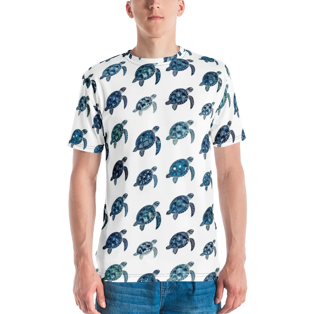 Midnight Tortoise on Men's Crew Neck T-Shirt — Front
