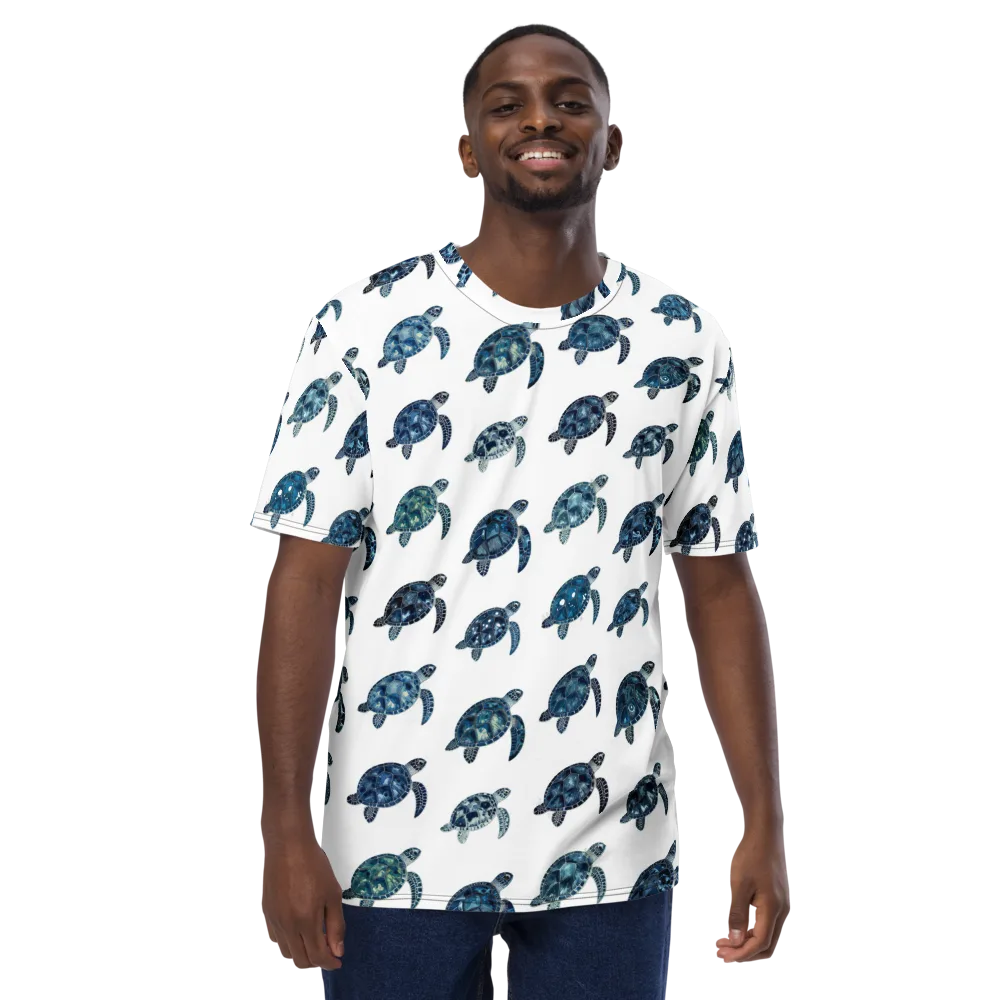 Midnight Tortoise on Men's Crew Neck T-Shirt — Front