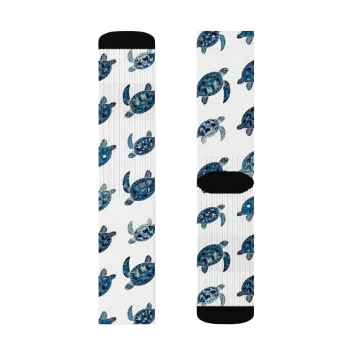 Midnight Tortoise on a Socks
