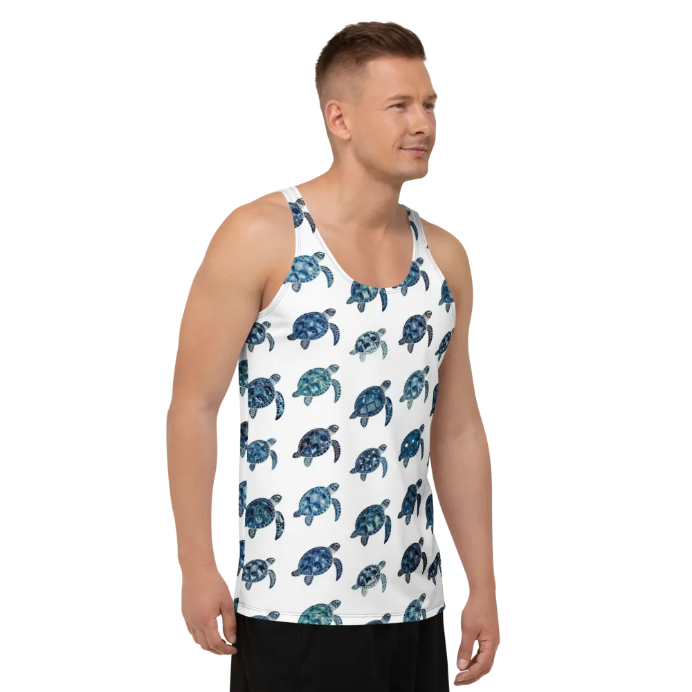 Midnight Tortoise on Men's Tank Top — Right Front