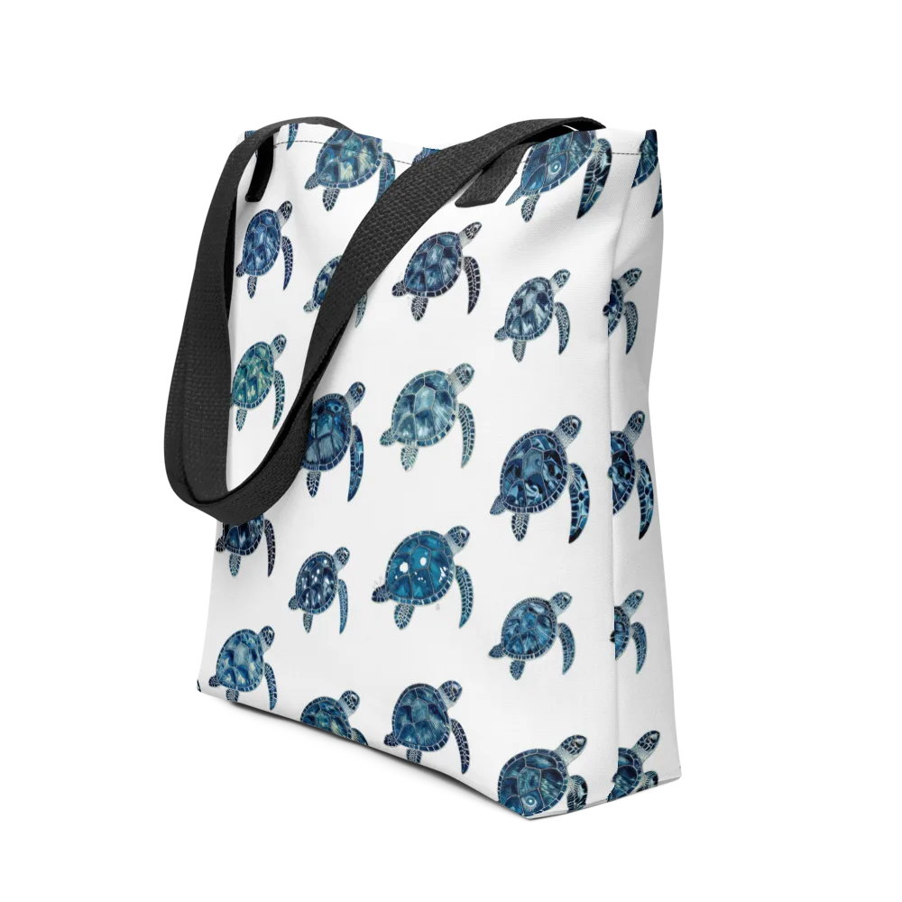 Midnight Tortoise on Tote Bag — Front