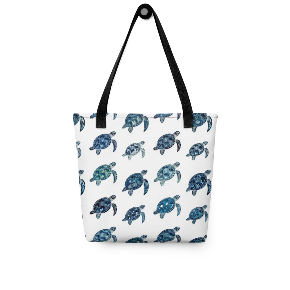 Midnight Tortoise on Tote Bag — Front