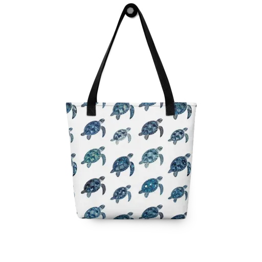Midnight Tortoise on a Tote Bag