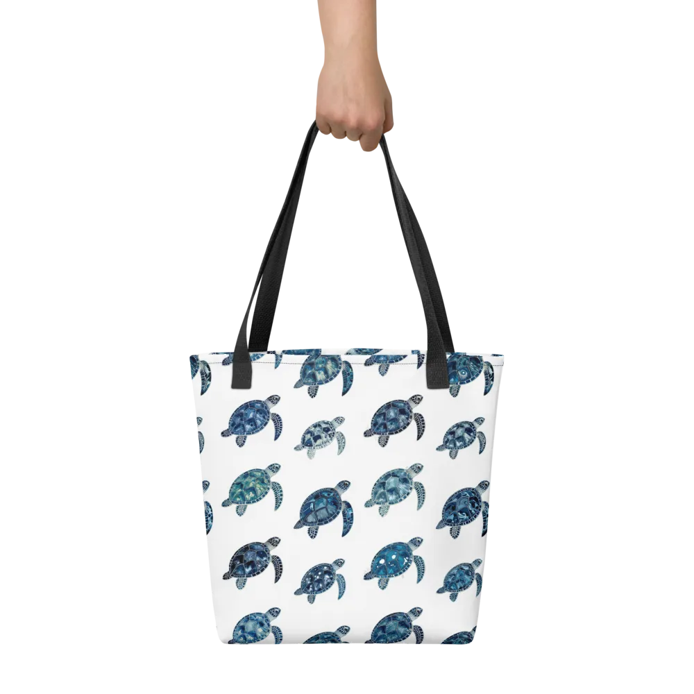Midnight Tortoise on Tote Bag — Front