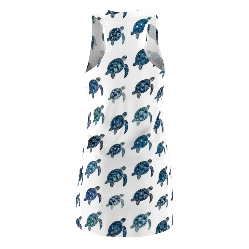 Midnight Tortoise on Racerback Dress — Back