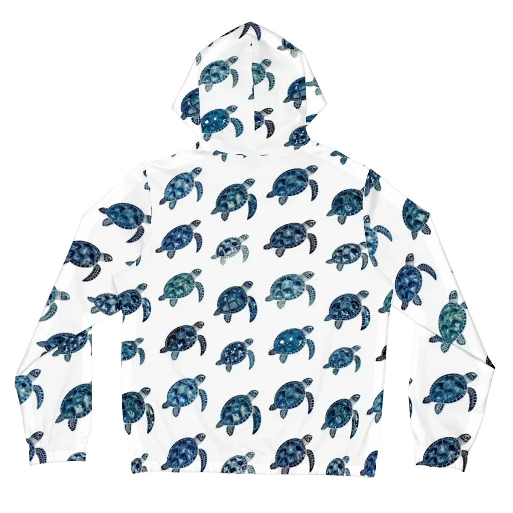 Midnight Tortoise on Women's Full-Zip Hoodie — Back
