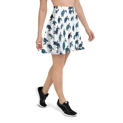 Midnight Tortoise on a Skater Skirt