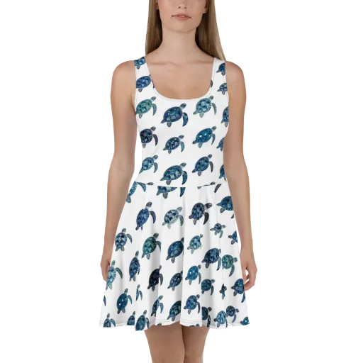 Midnight Tortoise on a Skater Dress