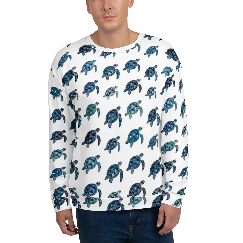Midnight Tortoise on Sweatshirt — Front