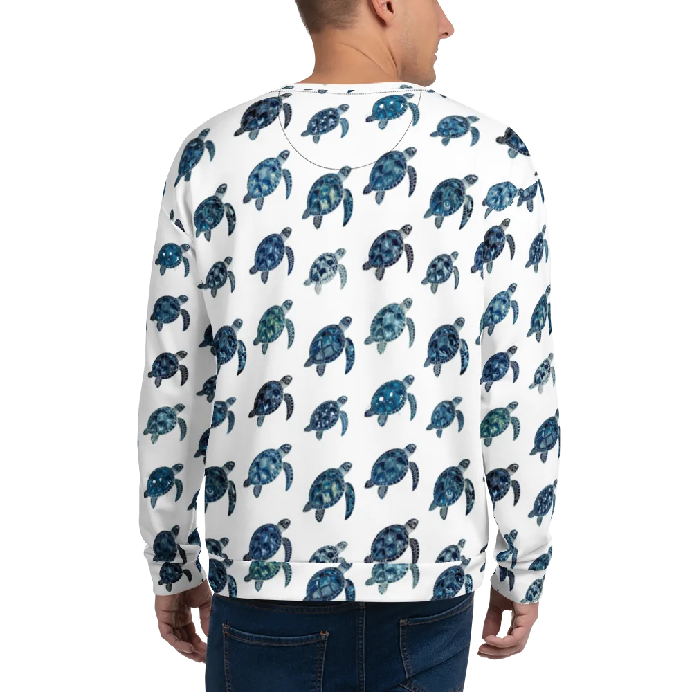 Midnight Tortoise on Sweatshirt — Back